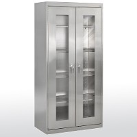 stainless steel clearview storage cabinet