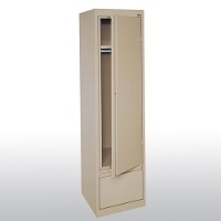 single door wardrobe with file drawer