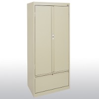 system storage cabinet with file drawer