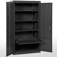 Pull-out tray storage cabinet