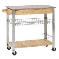 Kitchen cart with marble top